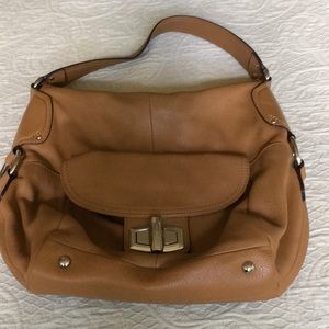 Cute tan B Makowski leather handbag